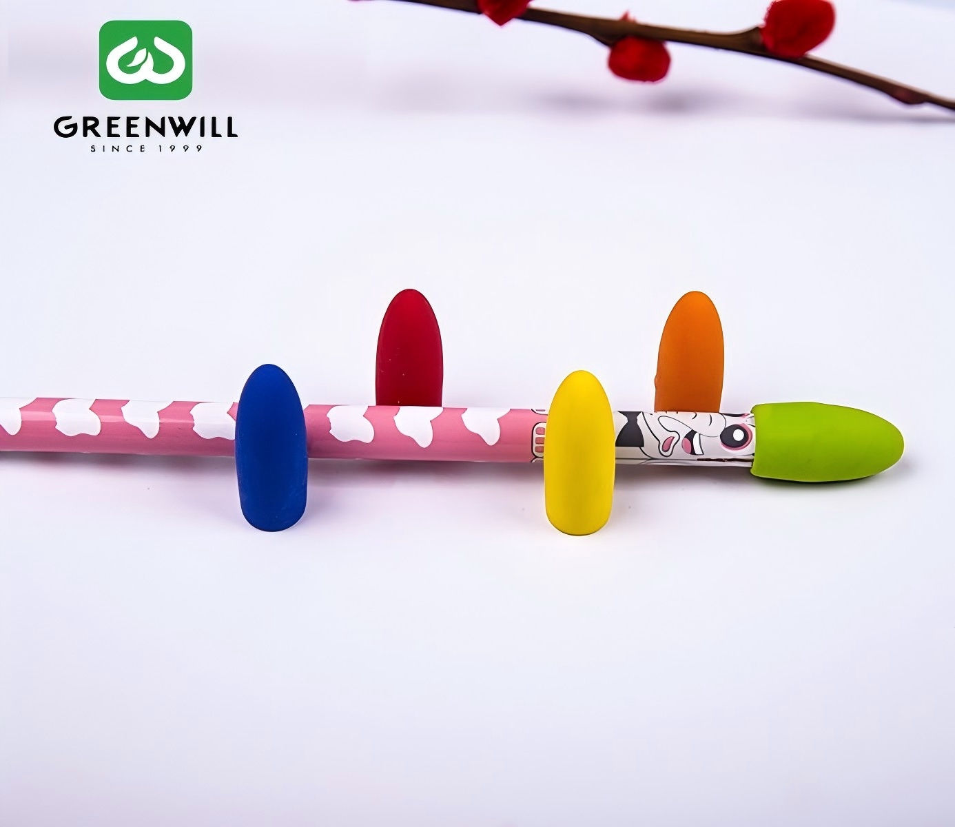 Greenwill pencil cap - a multifunctional pencil topper eraser