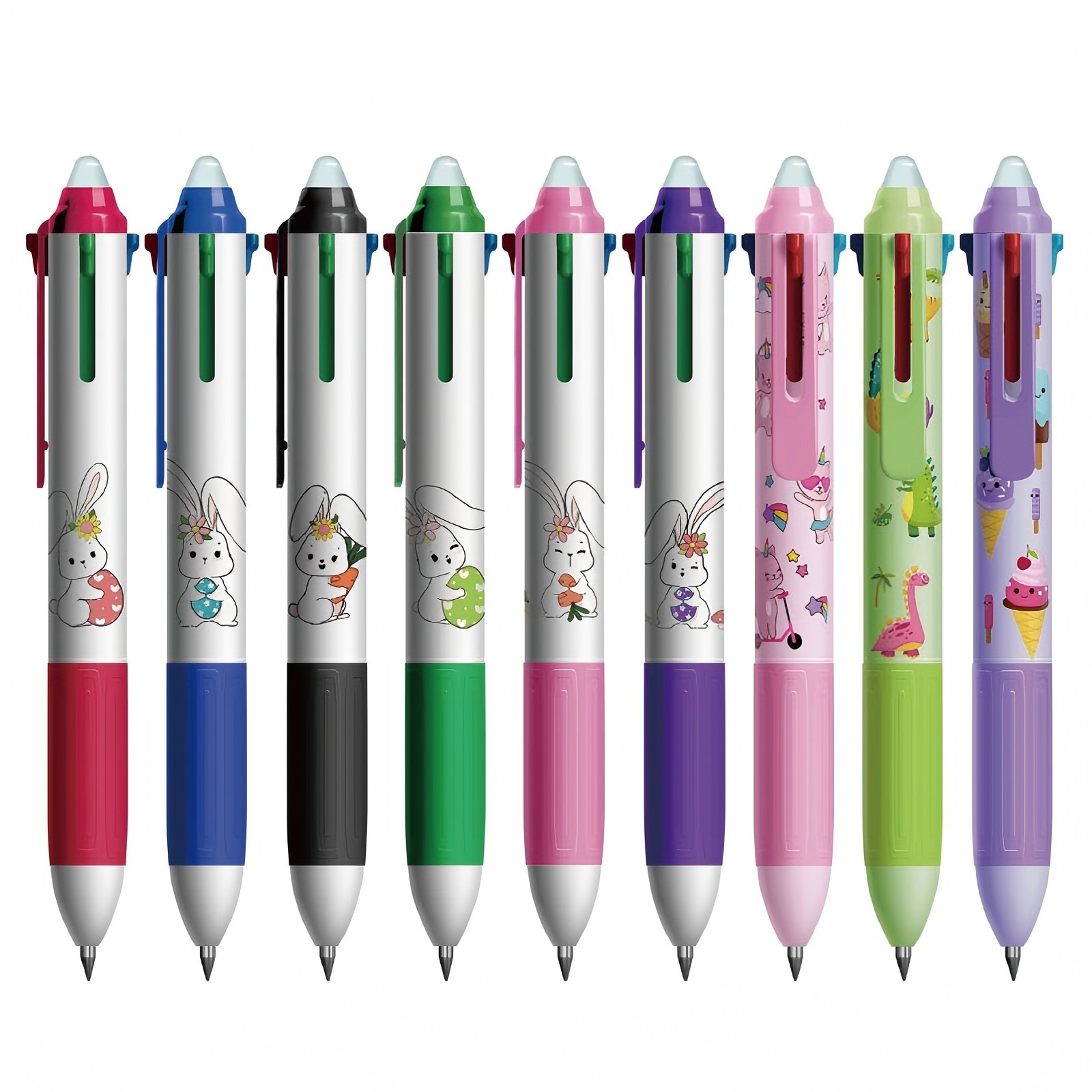 Retractable 4-in-1 Color Erasable Gel Pen