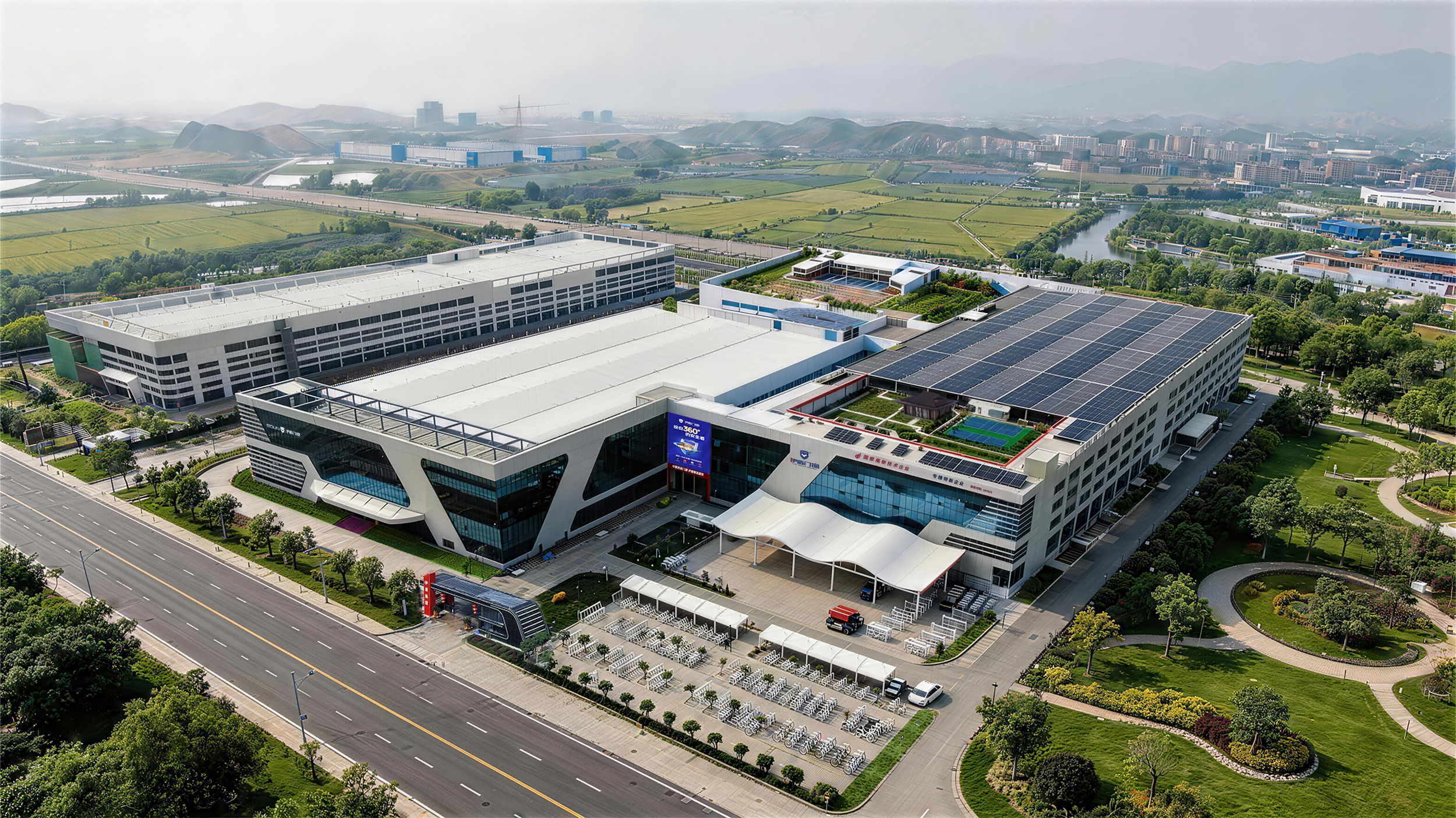 Edun Windows modern smart manufacturing factory exterior