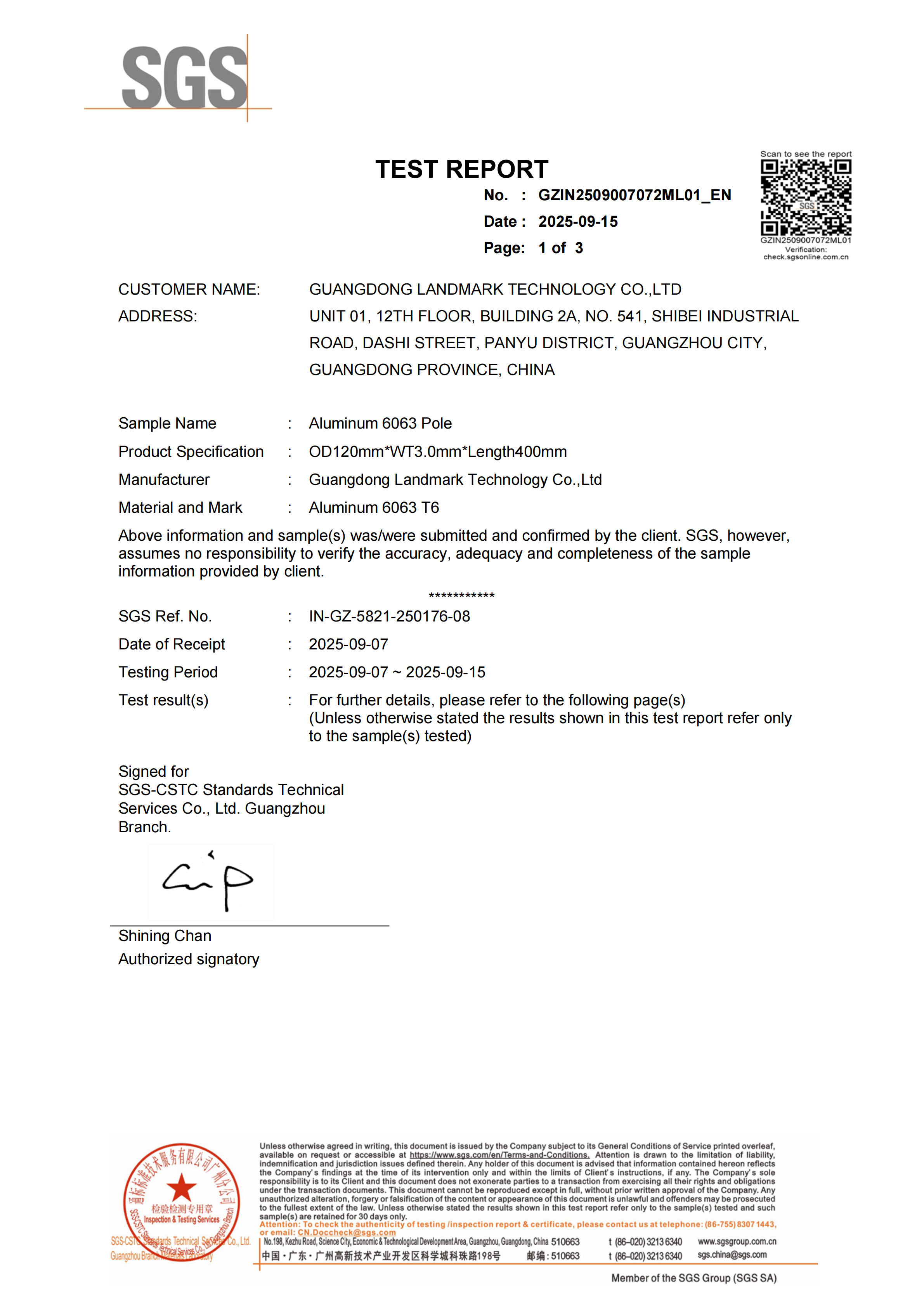 Strength and Hardness Test Report