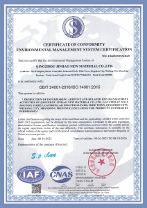 ENVIRONMENTAL MANAGEMENT SYSTEM CERTIFICATION