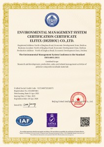 Environmental Management System Certification Certificate