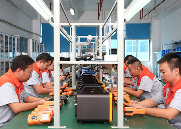 Zetron production line for particle counters