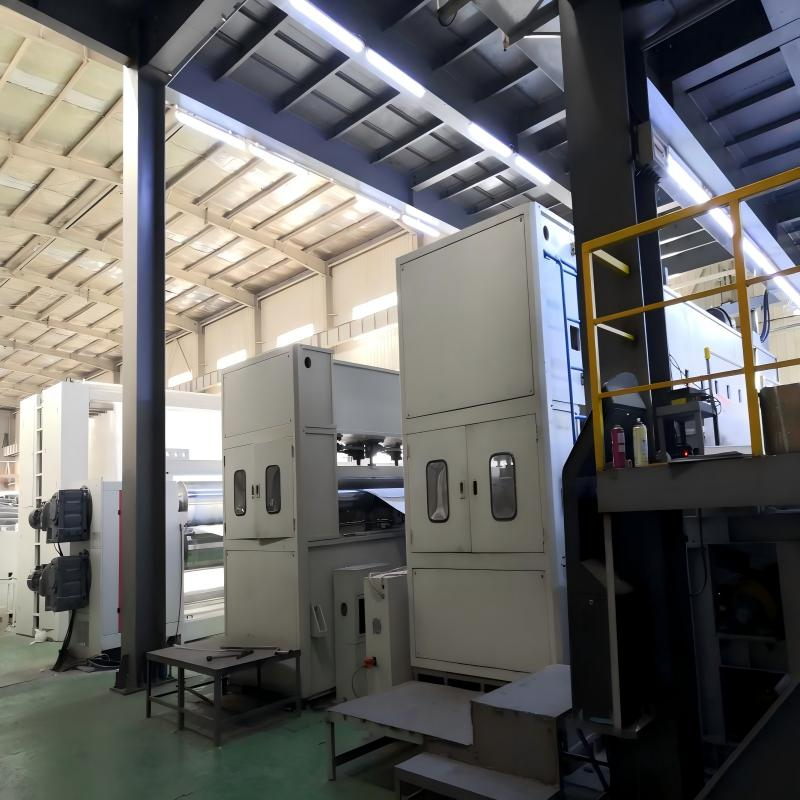 Production line needle punching machine at Dalian GeoMax Synthetics