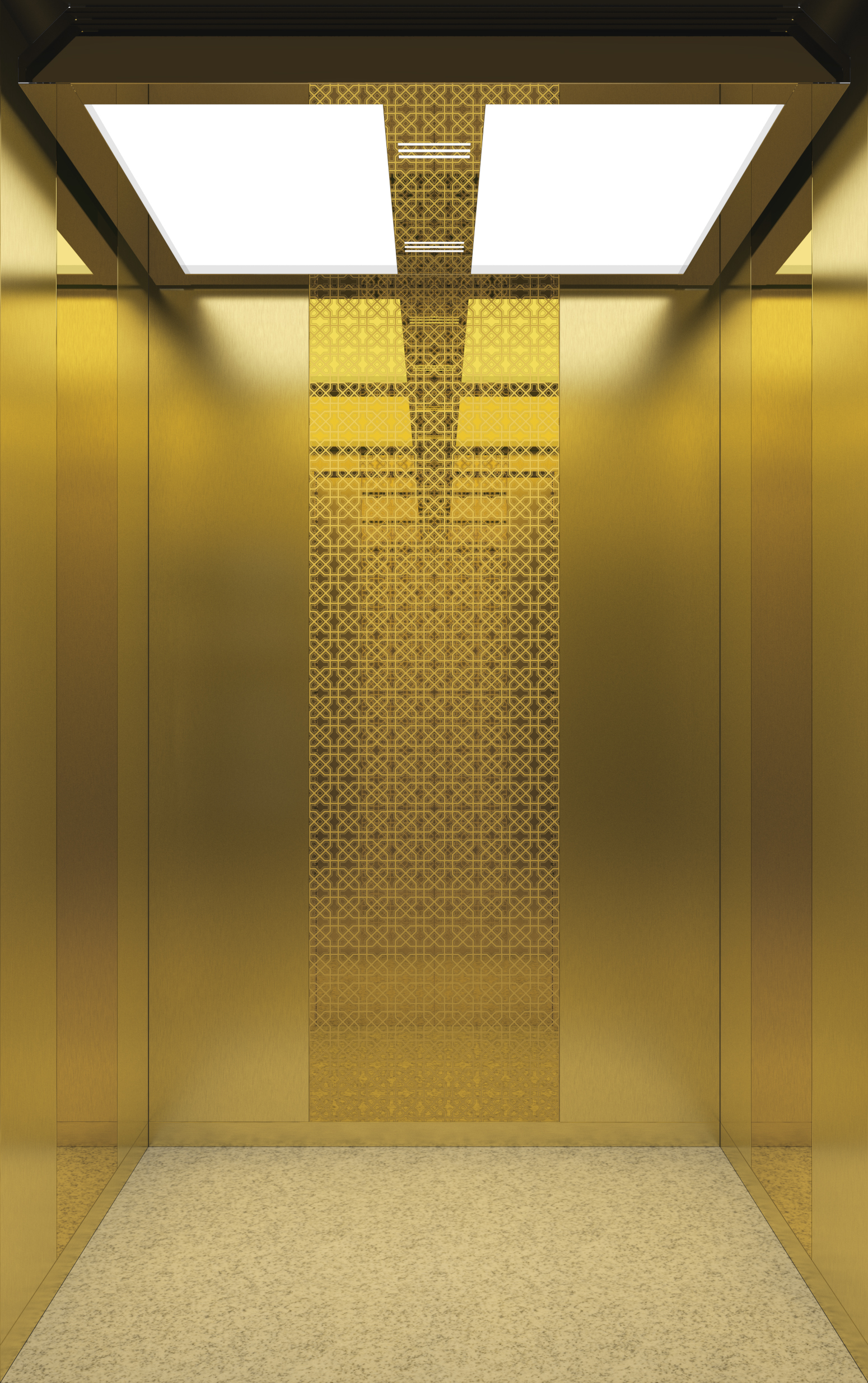 Series Passenger Elevator in a modern building lobby