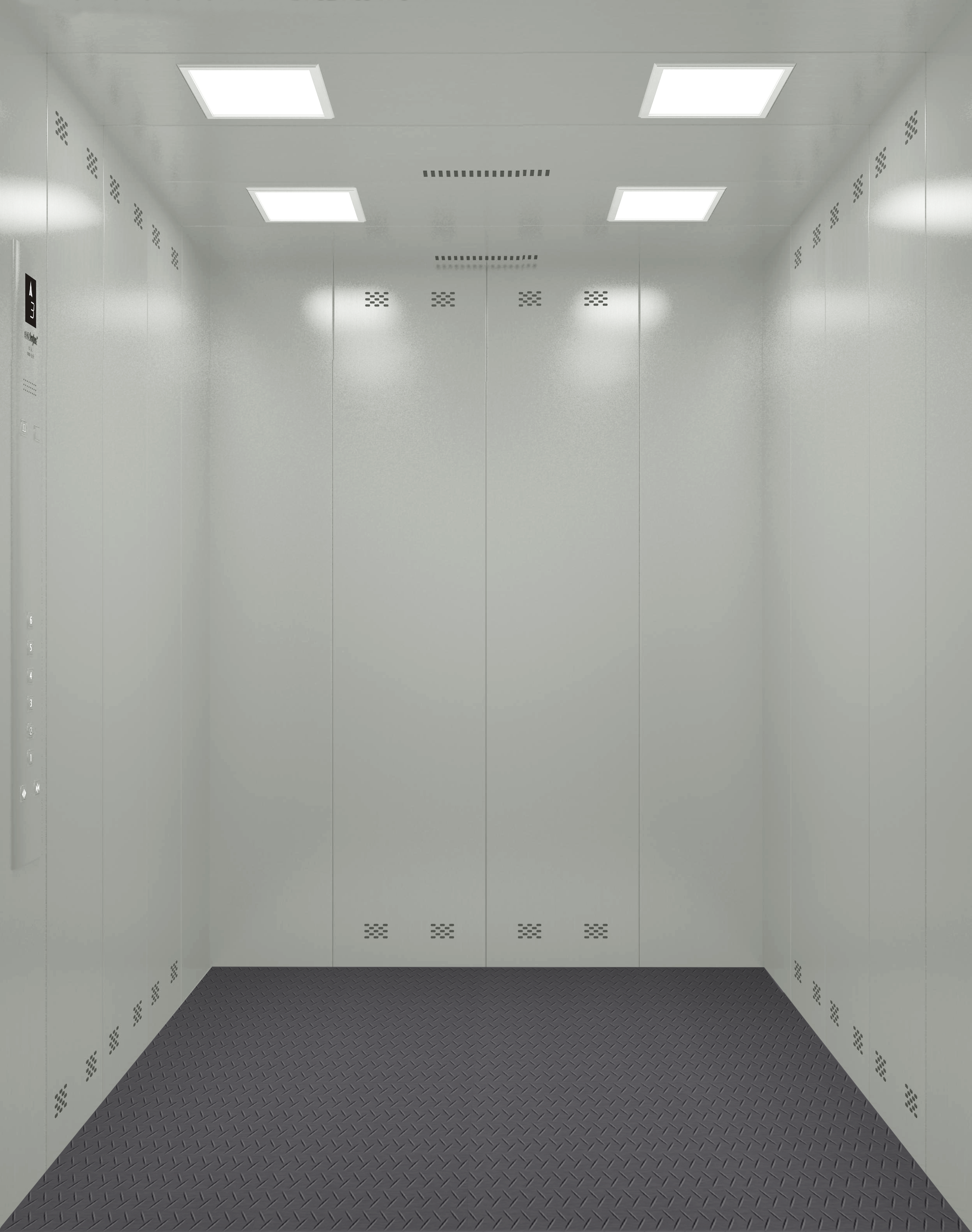 Industrial freight elevator configuration used in factory and logistics projects
