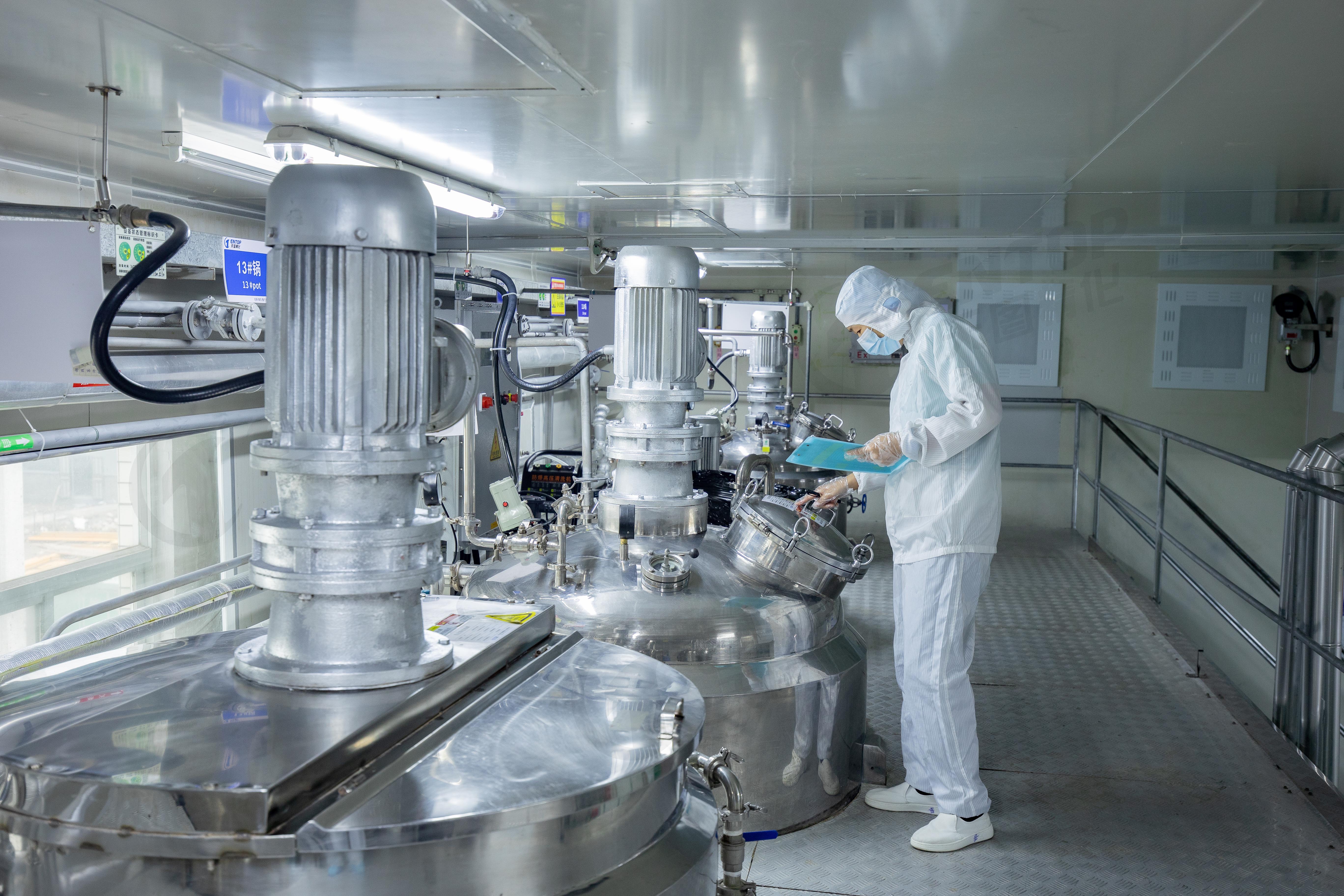 Automated aerosol production line in explosion-proof workshop