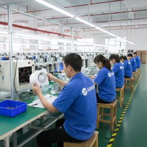 Assembly of ventilation fan casing