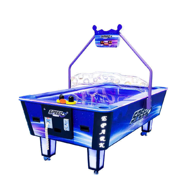 EP-SP001 curved hockey table side view highlighting elegant design