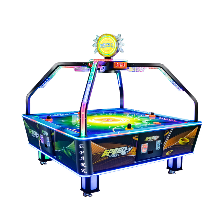 4-player air hockey table EP-SP001 with four mallets and puck