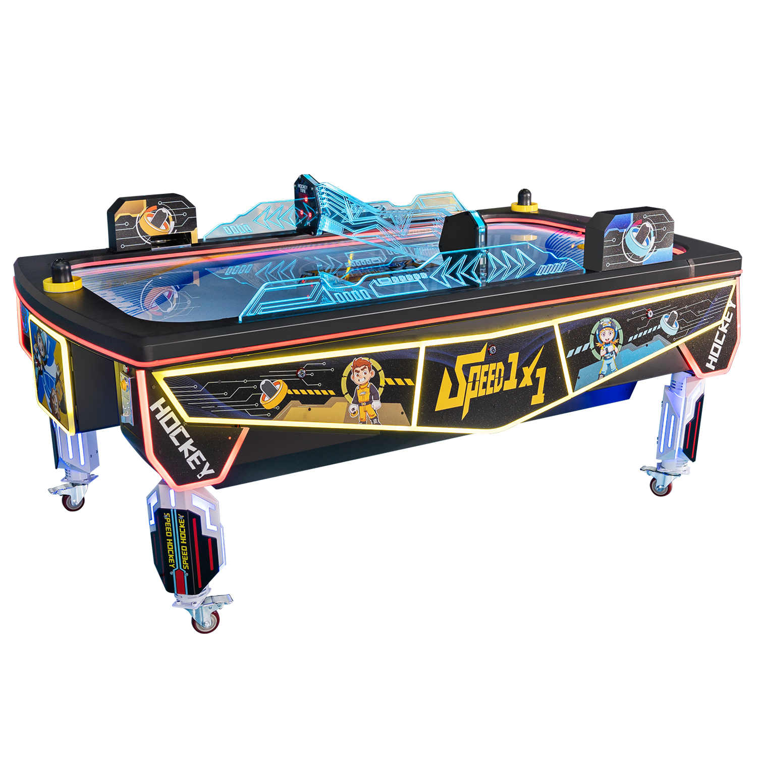 Coin operated air hockey table EP-SP001 with electronic scoring system