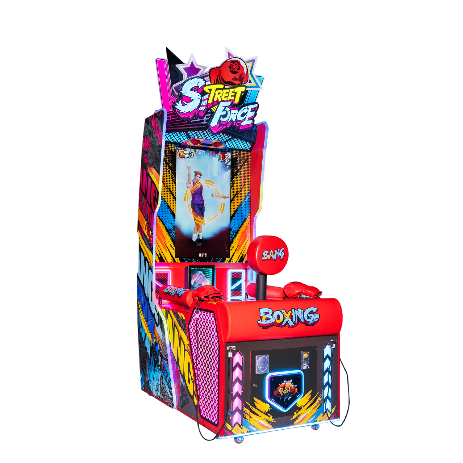 Street Force shooting arcade machine with gun controller