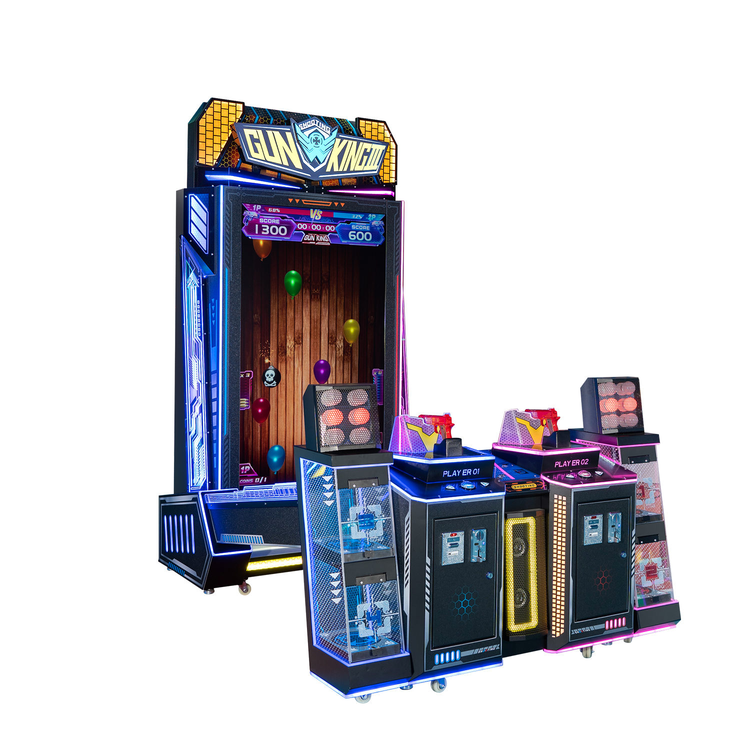 Arcade Shooting Game Machine with QR Payment and 55-Inch HD Display