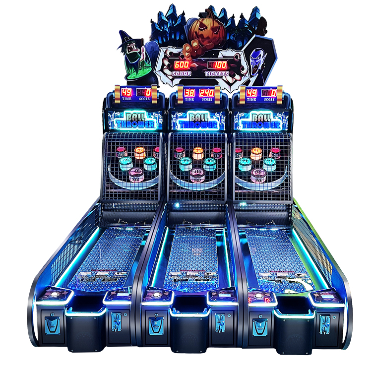 Ball Thrower Redemption Game Machine front view