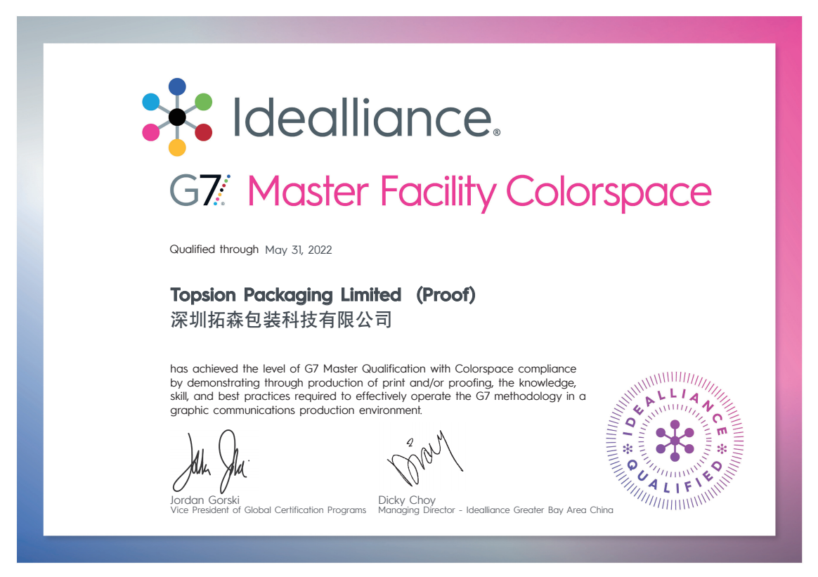 G7 Certification