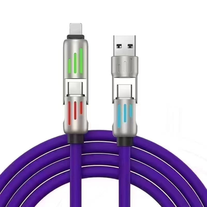 USB-C to USB-C Type-C PD fast charging and data cable, model CLE-18014, laid out for specification review