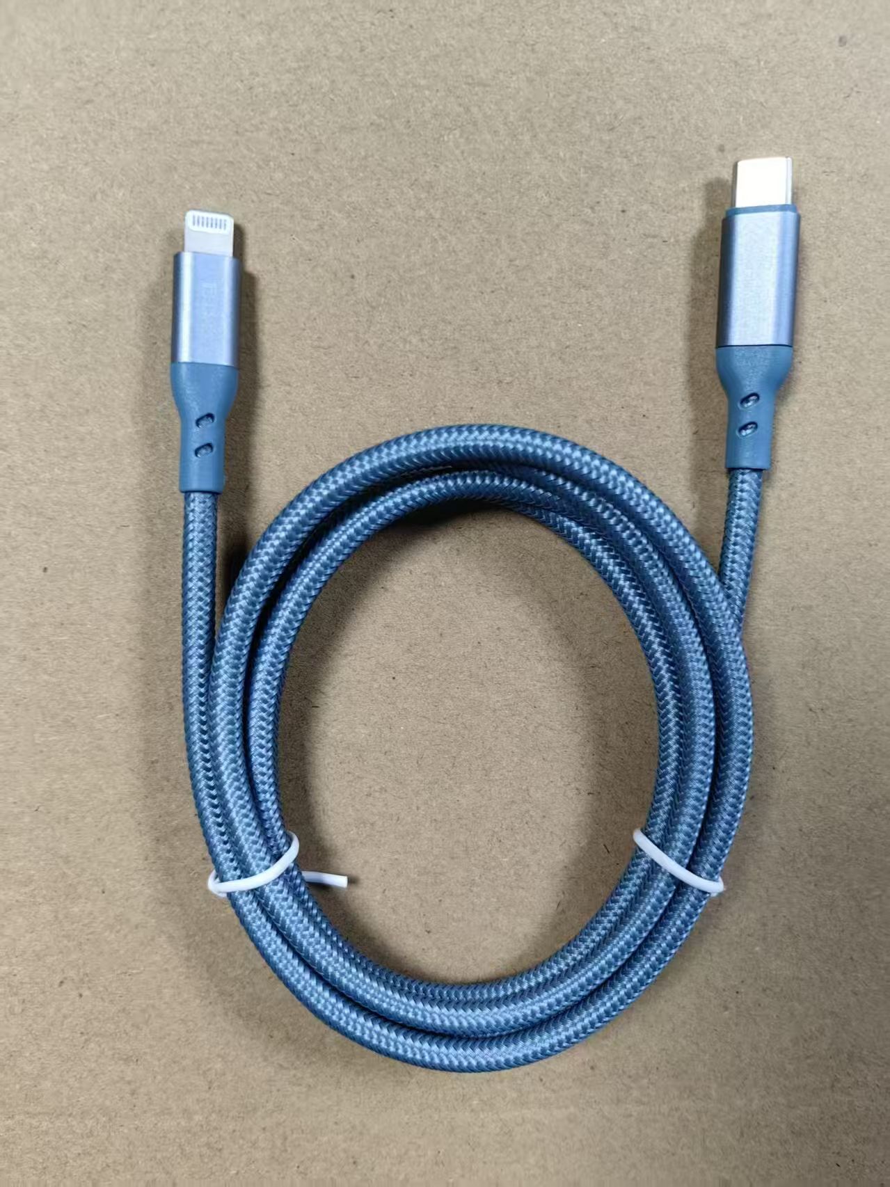 USB-C to USB-C PD fast charging and data cable used for 100W power delivery testing