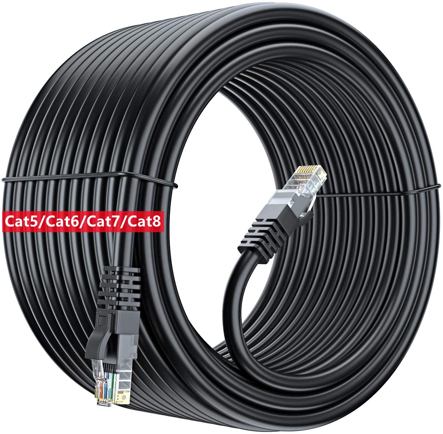 Cat6 FTP Patch Cord with 24AWG Pure Copper Conductors