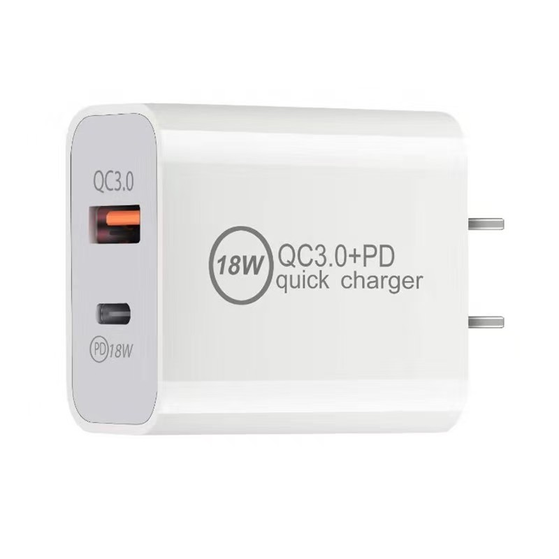 Wall charger side view highlighting compact design