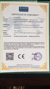 CERTIFICATE OF CONFORMITY