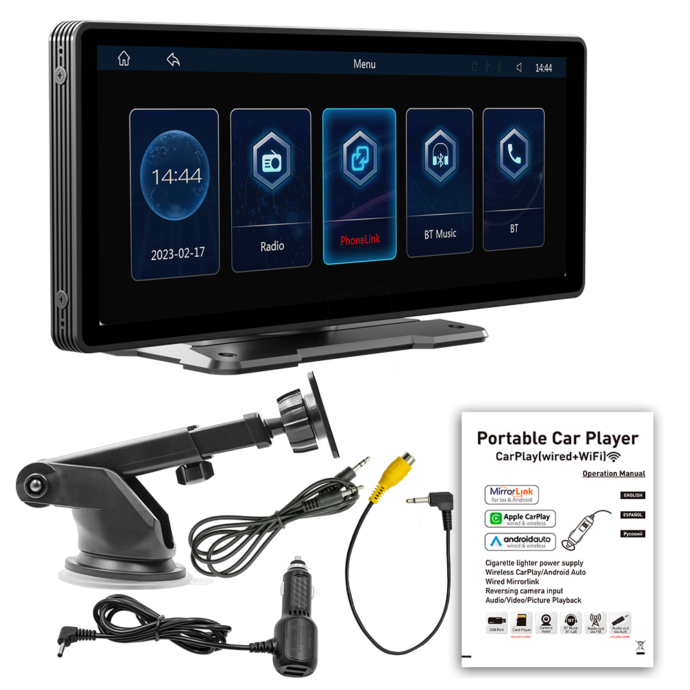 TN-RD1001 car multimedia player installed on dashboard