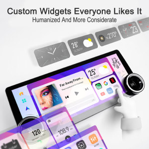 Dual knob car stereo radio