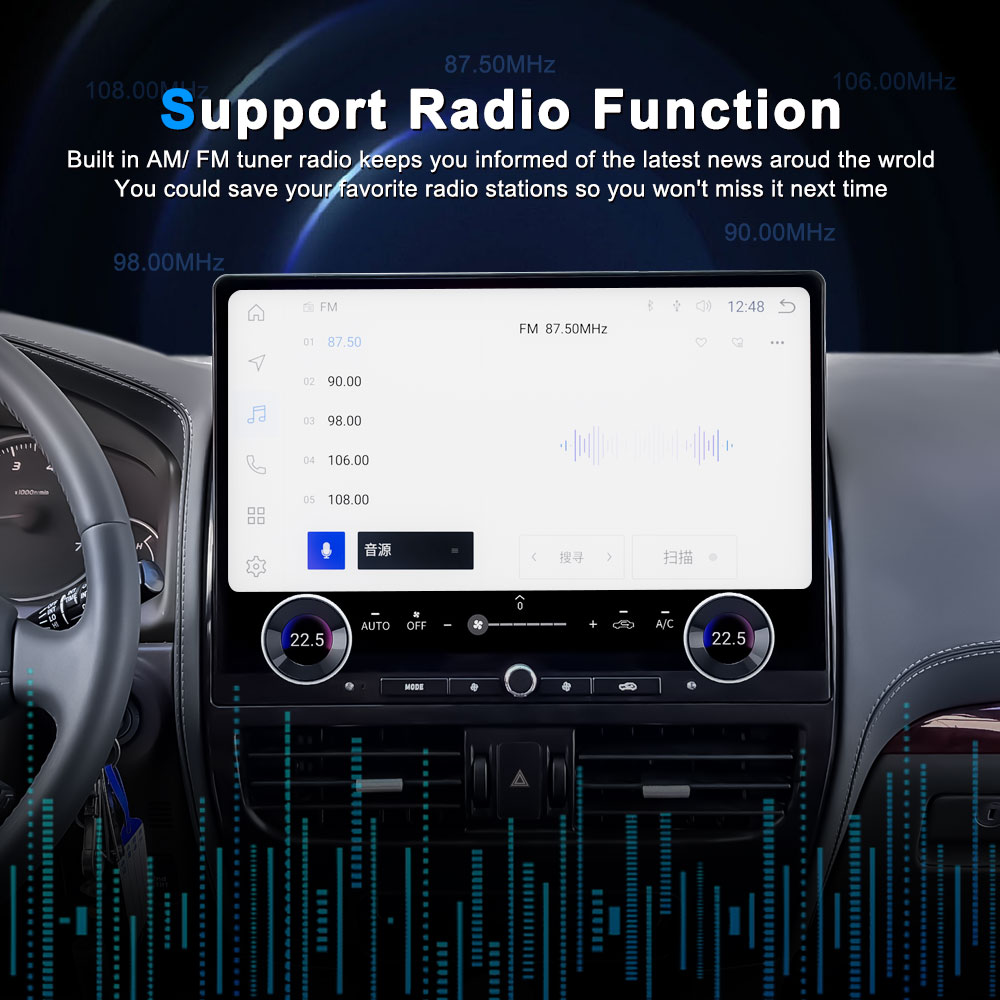 TOPNAVI TN-3036 16.8-inch 2DIN Android 13 multimedia player
