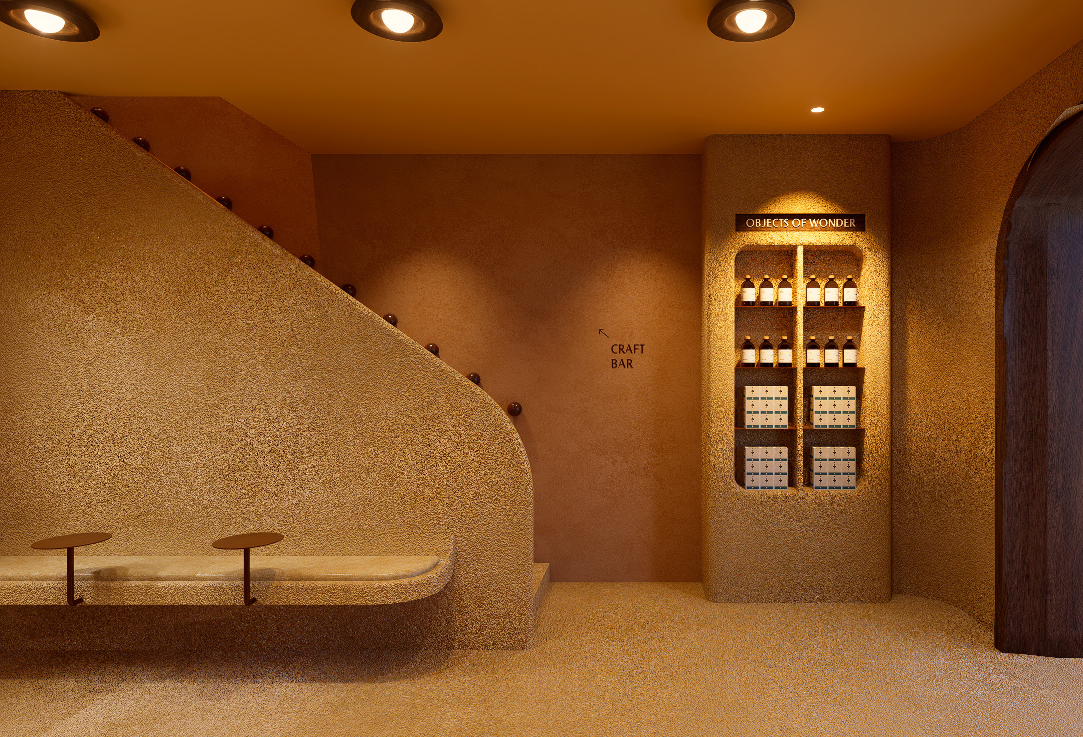 Dual-mode wellness hub interior in Central Hong Kong with two service levels