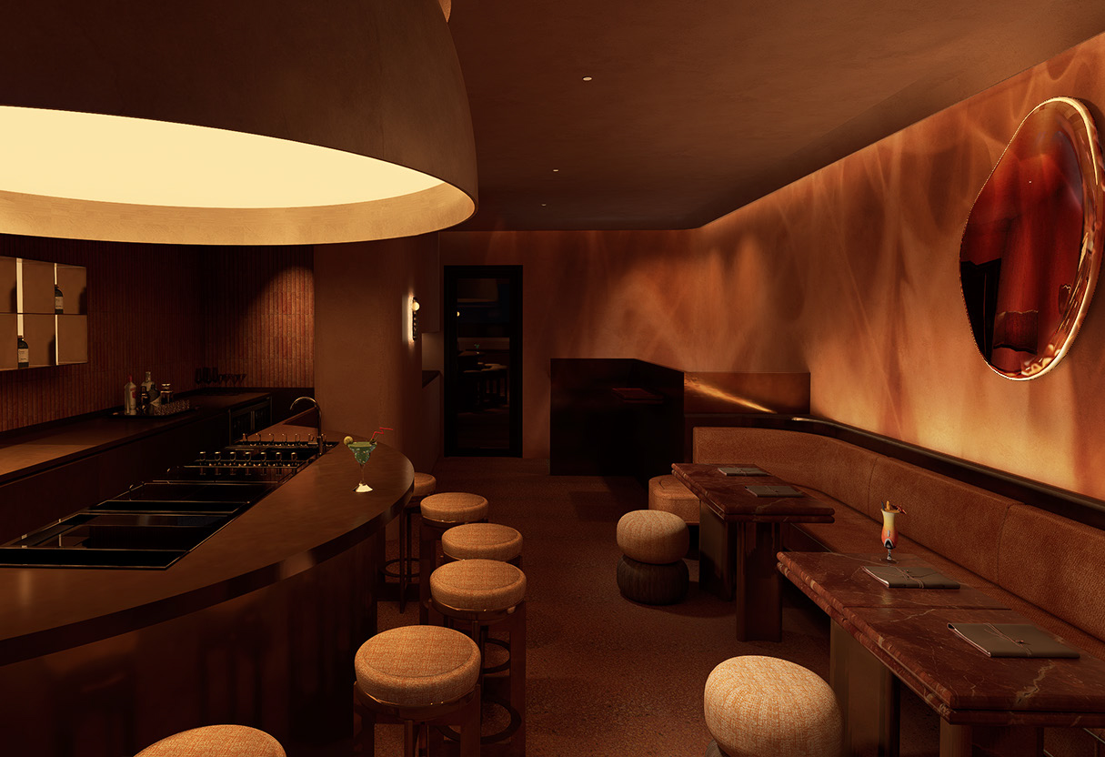 Two-level wellness bar venue in Central Hong Kong operating a daytime grab-and-go counter and an evening craft bar