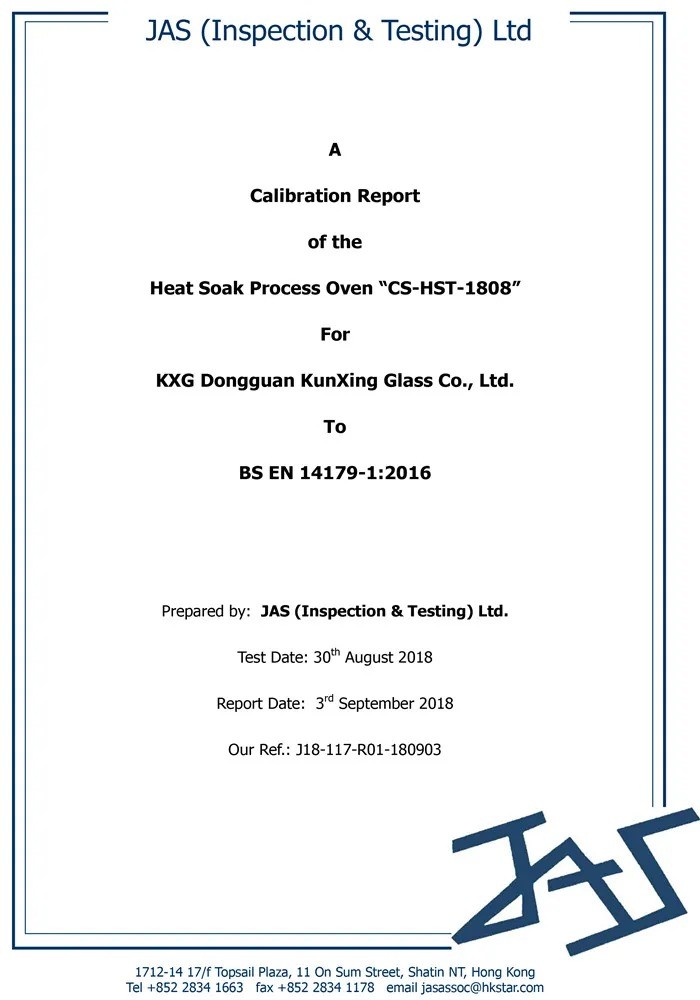 Heat Soak Oven Calibration Report