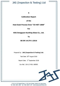 Calibration Report of Heat Soak Process Oven