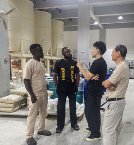 A client from Ghana is coming to place an order for micro-cement.