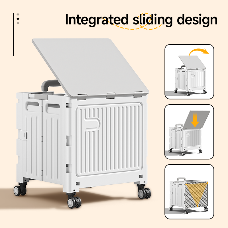 Integrated sliding lid design to protect stored items from dust effectively.
