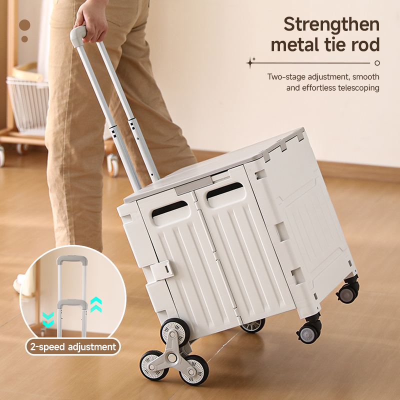 Reinforced metal telescopic rod supports two-stage adjustment for smooth use.