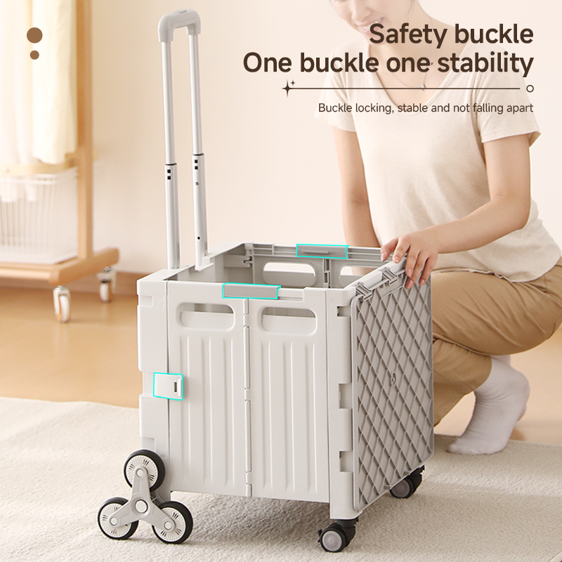 Safety buckle locks ensure stable assembly and prevent the cart from falling apart.