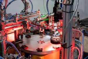 Worker Debugging Intelligent CNC Bearing Processing Center