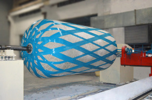 Horizontal sand cylinder automatic wire winding