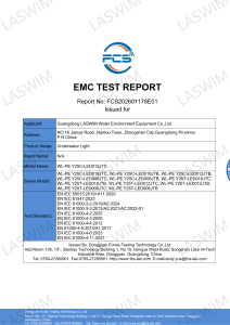 EMC TEST REPORT
