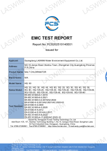 EMC TEST REPORT