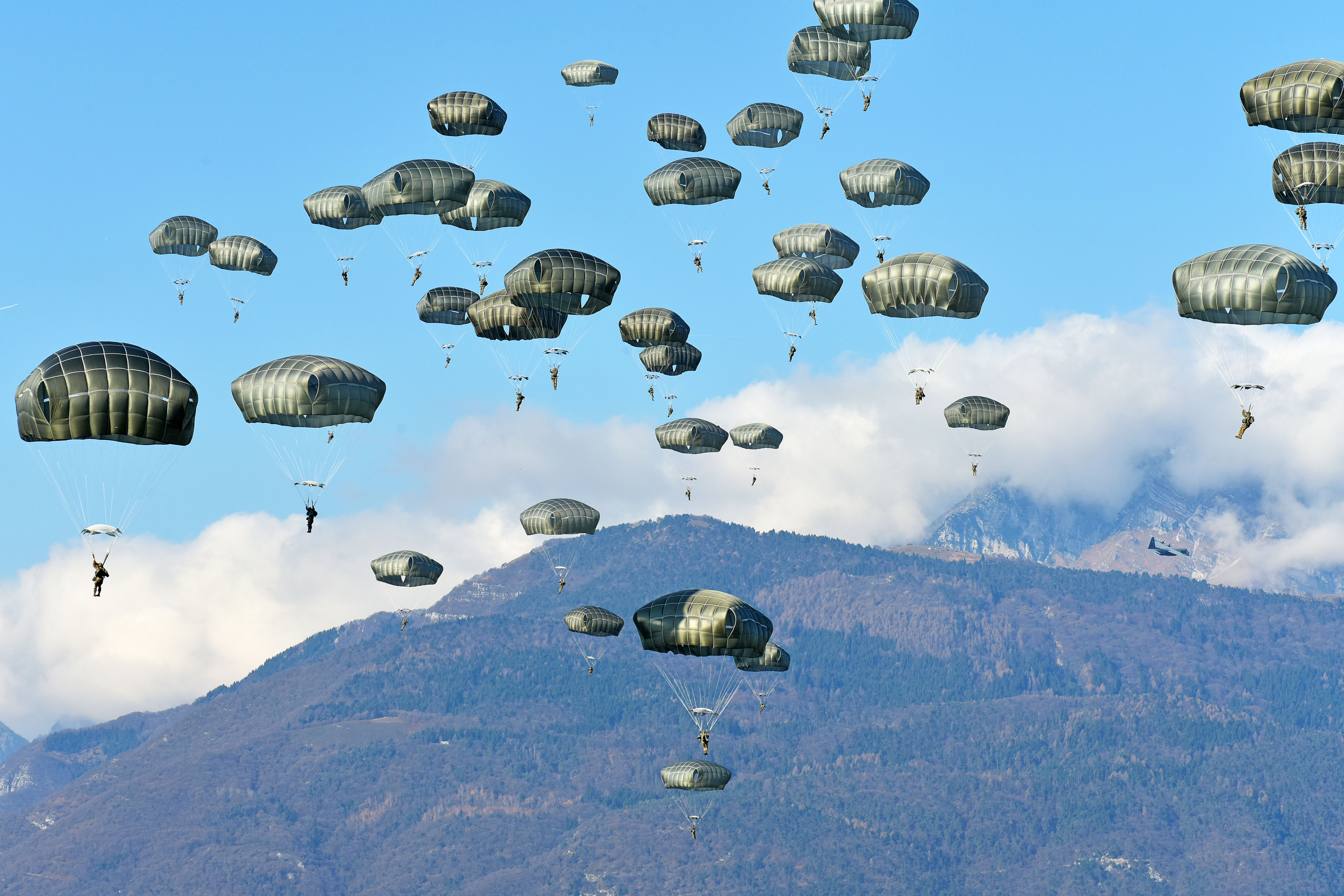 Parachute systems and cargo airdrop equipment - military webbing application