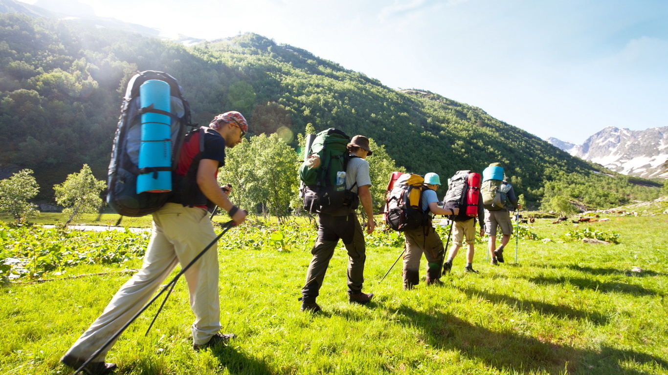 Outdoor backpack webbing used in hiking and camping gear