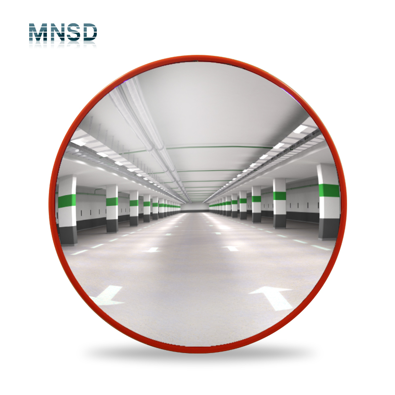 Polycarbonate Convex Mirror installed in an industrial setting