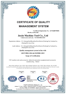 CERTIFICATE OF QUALITY MANAGEMENT SYSTEM