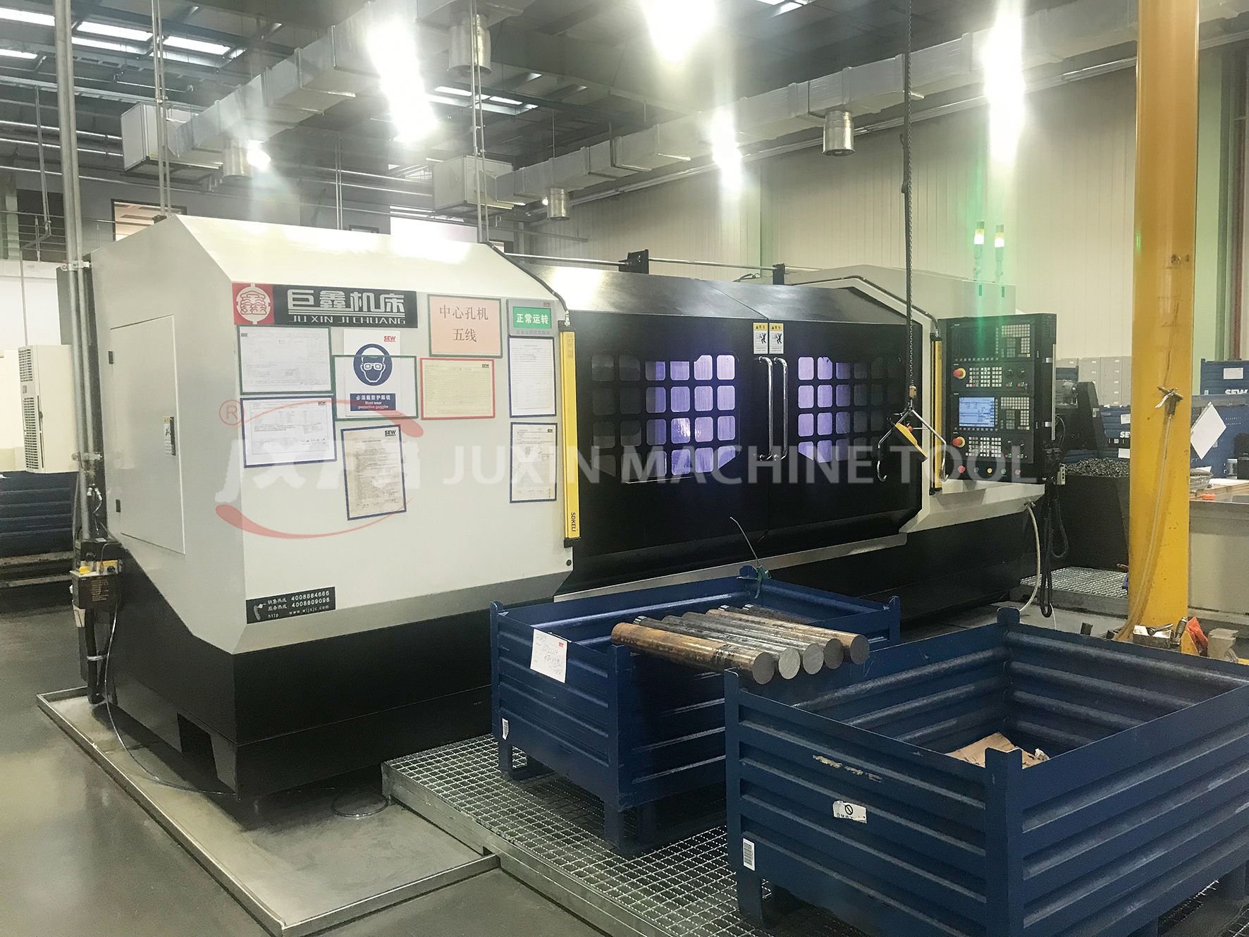 Juxin facing and centering machine in SEW workshop