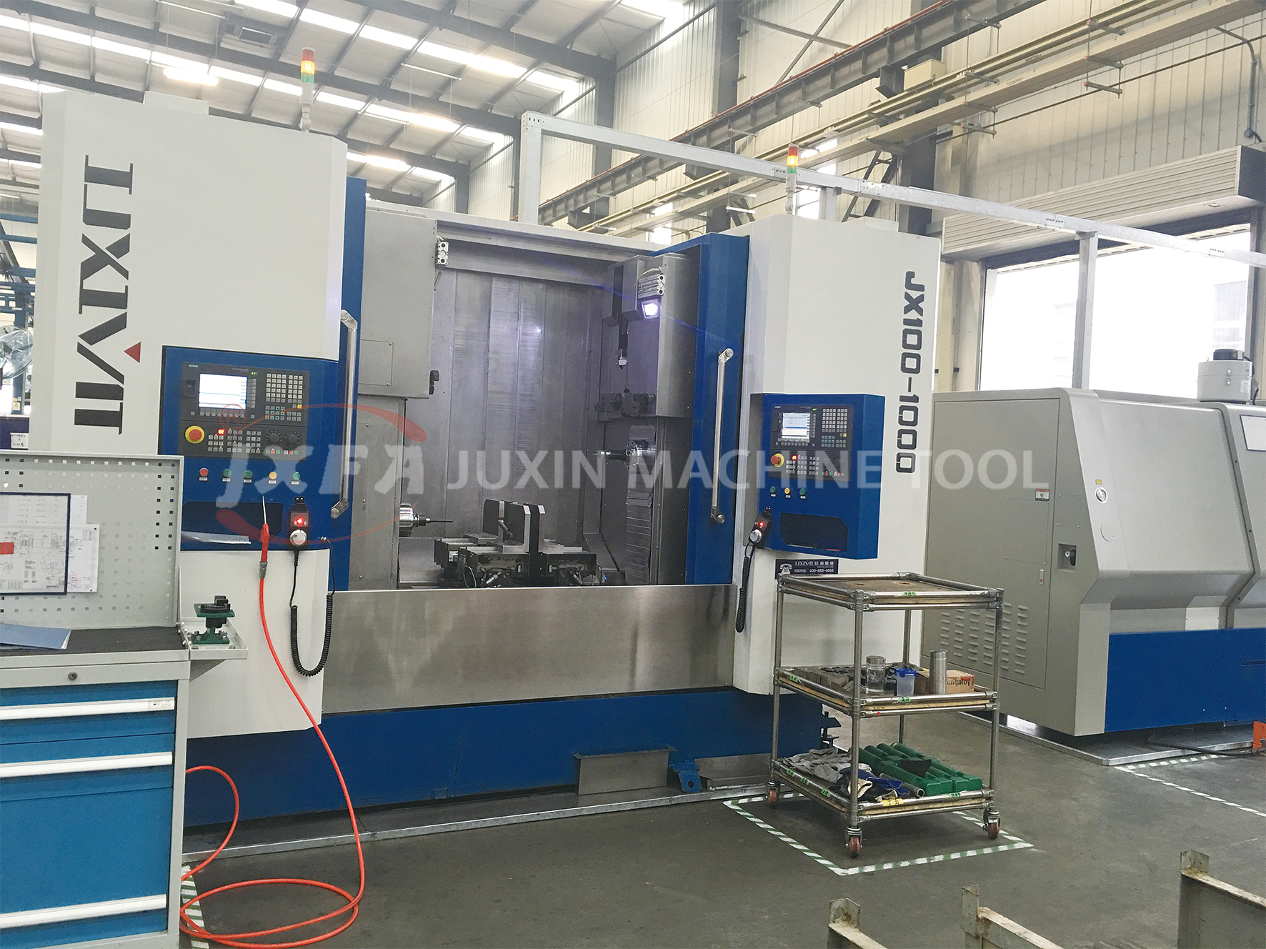 Juxin Facing & Centering Machine at Siemens Workshop