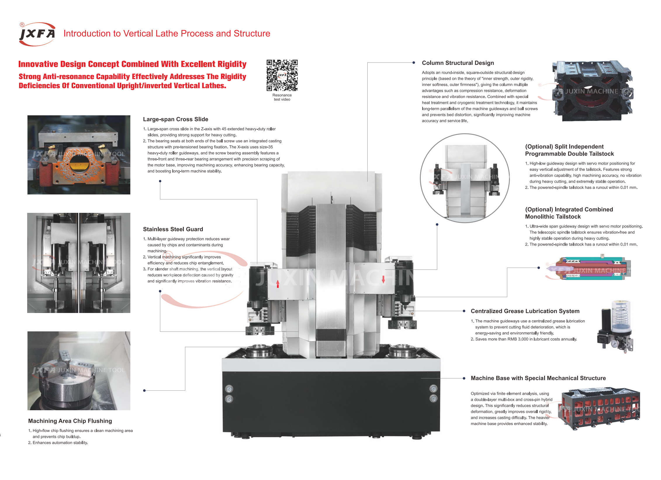 JUXIN Dual-Spindle CNC Vertical Lathe Machine JUXIN Dual-Spindle CNC Vertical Lathe Machine