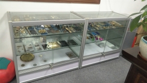 Processing sample display cabinet