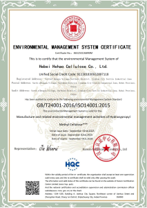 ENVTRONMENTAL MANAGEMENT SYSTEM CERTIEICATE