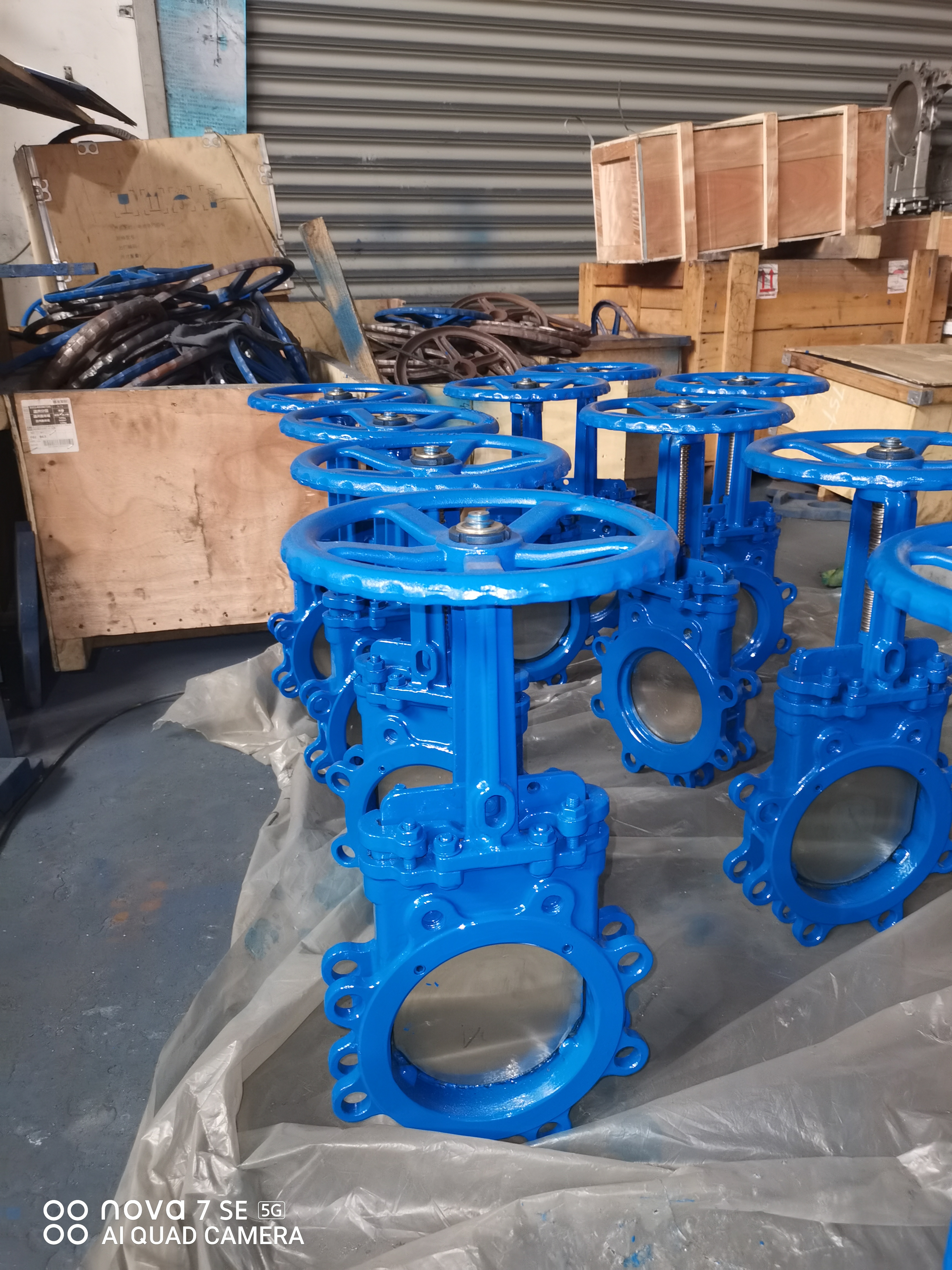 Carbon steel knife gate valve for mining slurry pipeline