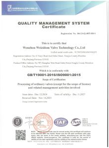 ENVIRONMENTAL MANAGEMENT SYSTEM certificate